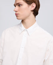 Camicia In Poliestere E Nylon Water Repellent Bianco
