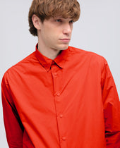 Camicia In Poliestere E Nylon Water Repellent Corallo