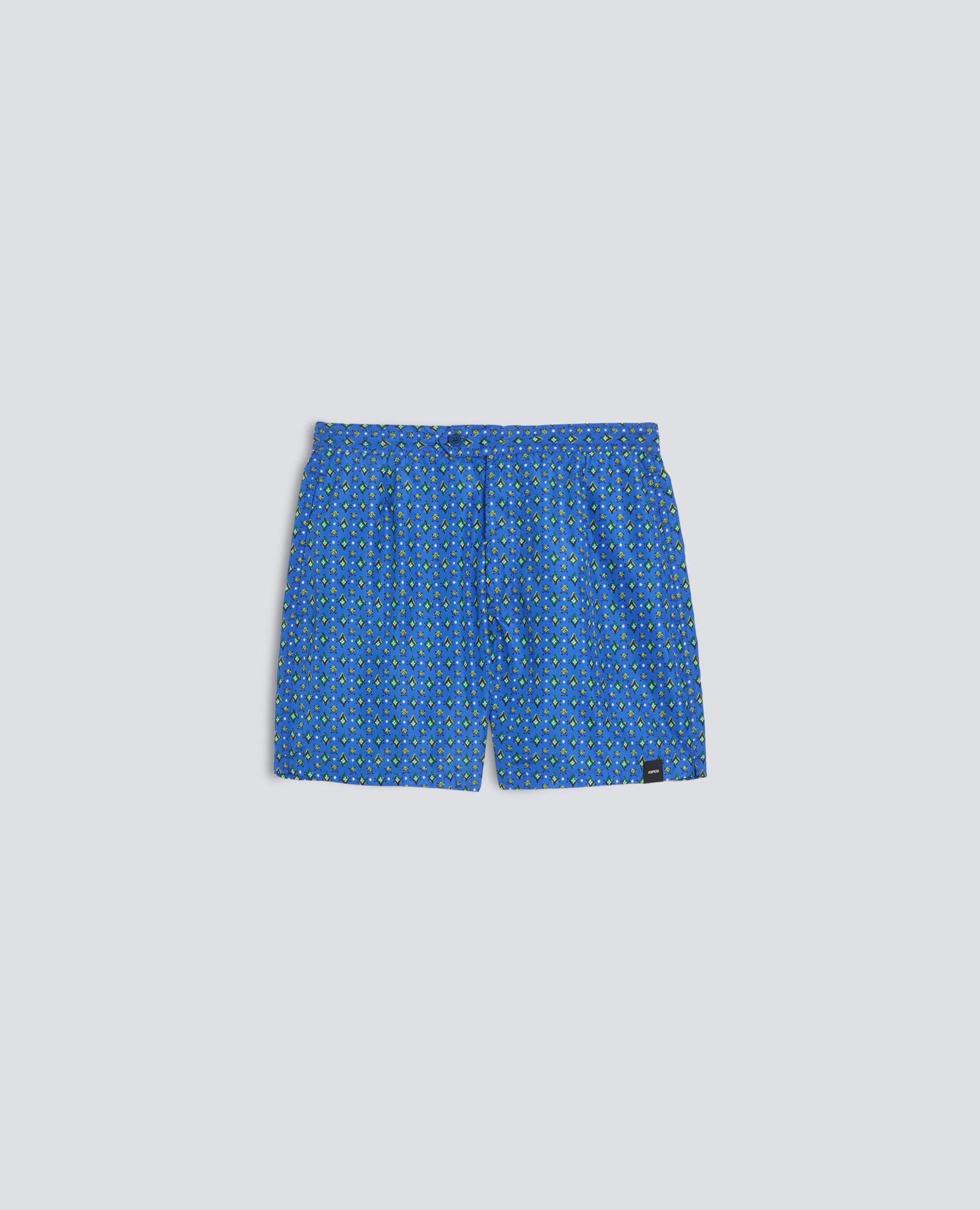 Costume In Poliestere Stampato Water Repellent Stampa Blu
