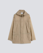 GIUBBOTTO PARKA SFODERATO REALIZZATO IN NYLON - SABBIA
