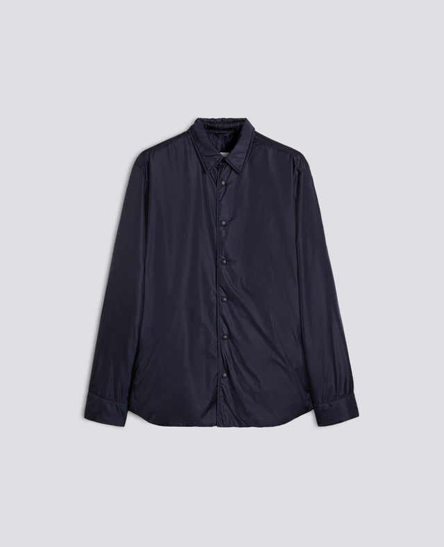 CAMICIA IN NYLON LEGGERO IMBOTTITA - NAVY