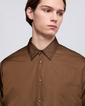 Camicia In Nylon Leggero Imbottita Biscotto
