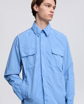 Camicia Sfoderata In Poly Nylon Compatto Fiordaliso