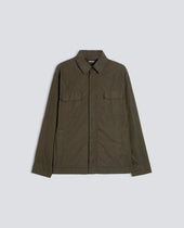 CAMICIA SFODERATA IN POLY-NYLON COMPATTO - MILITARE