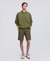 Camicia In Taffeta Foderata In Nylon Leggero Verde