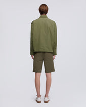 Camicia In Taffeta Foderata In Nylon Leggero Verde