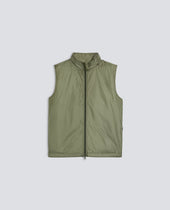 GILET VERNES IN NYLON - OLIVA
