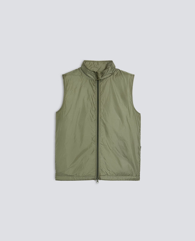 GILET VERNES IN NYLON - OLIVA