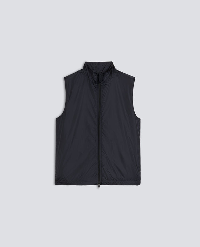 GILET VERNES IN NYLON - NERO