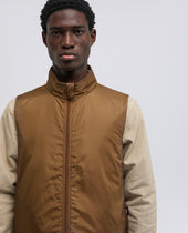 Gilet Vernes In Nylon Biscotto