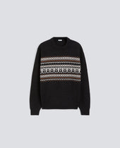 CREWNECK SWEATER IN COTTON, HEMP AND WOOL BLEND