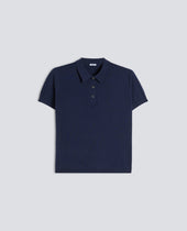 Cotton Silk And Linen Blend Polo Shirt