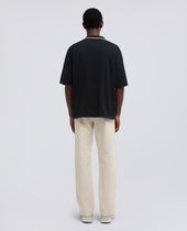 Camicia Bowling In Maglia Di Cotone Nero