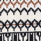 Maglia Girocollo A Maniche Lunghe In Misto Cotone Fondo Naturale