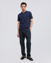Polo In Maglia Di Cotone Seta E Lino