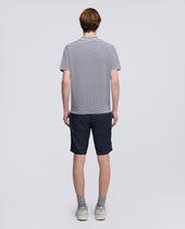 Polo In Maglia Di Cotone Seta E Lino Riga Blu