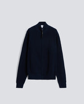 ZIP-UP SWEATER IN COTTON YARN