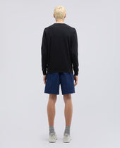 Maglia Girocollo In Cotone Nero
