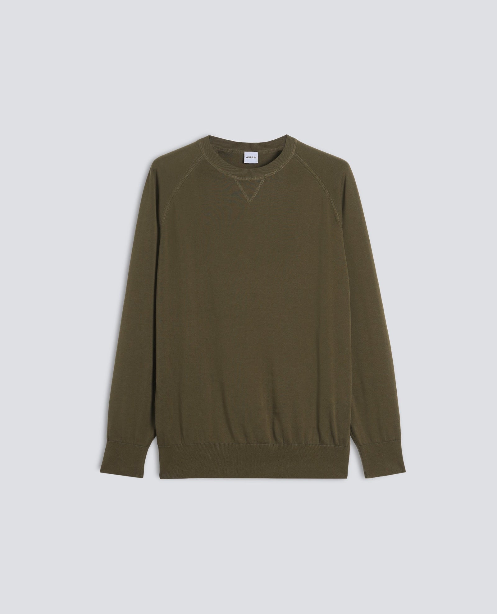 Maglia Girocollo In Cotone Militare