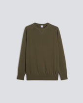MAGLIA GIROCOLLO IN COTONE - MILITARE