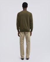 Maglia Girocollo In Cotone Militare