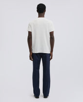 Maglia Raglan In Micro Waffle Di Cotone Bianco
