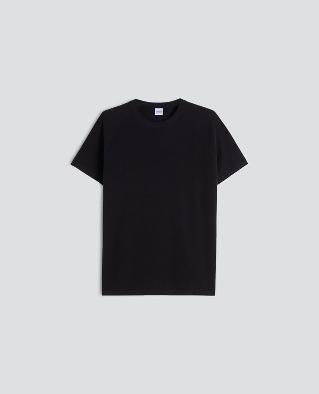 MAGLIA RAGLAN IN MICRO WAFFLE DI COTONE - NAVY
