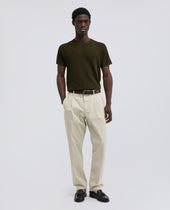 Maglia Raglan In Micro Waffle Di Cotone Militare
