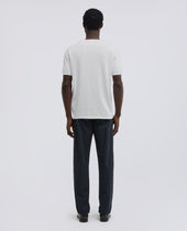 T Shirt Girocollo In Cotone Bianco