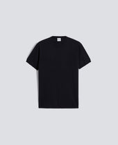 T-SHIRT GIROCOLLO IN COTONE - NAVY