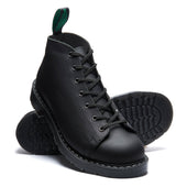 Black Greasy 7 Eye Monkey Boot