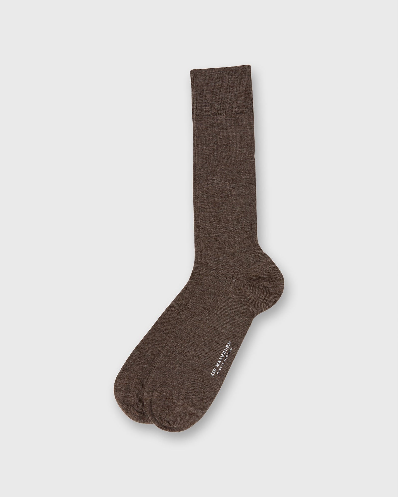 Trouser Dress Socks In Heather Extra Fine Merino