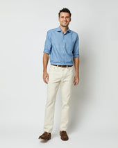 Otto Handmade Sport Shirt In Extra Light Washed