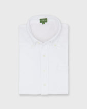 Short Sleeved Knit Button Down Popover Shirt In Pima Pique