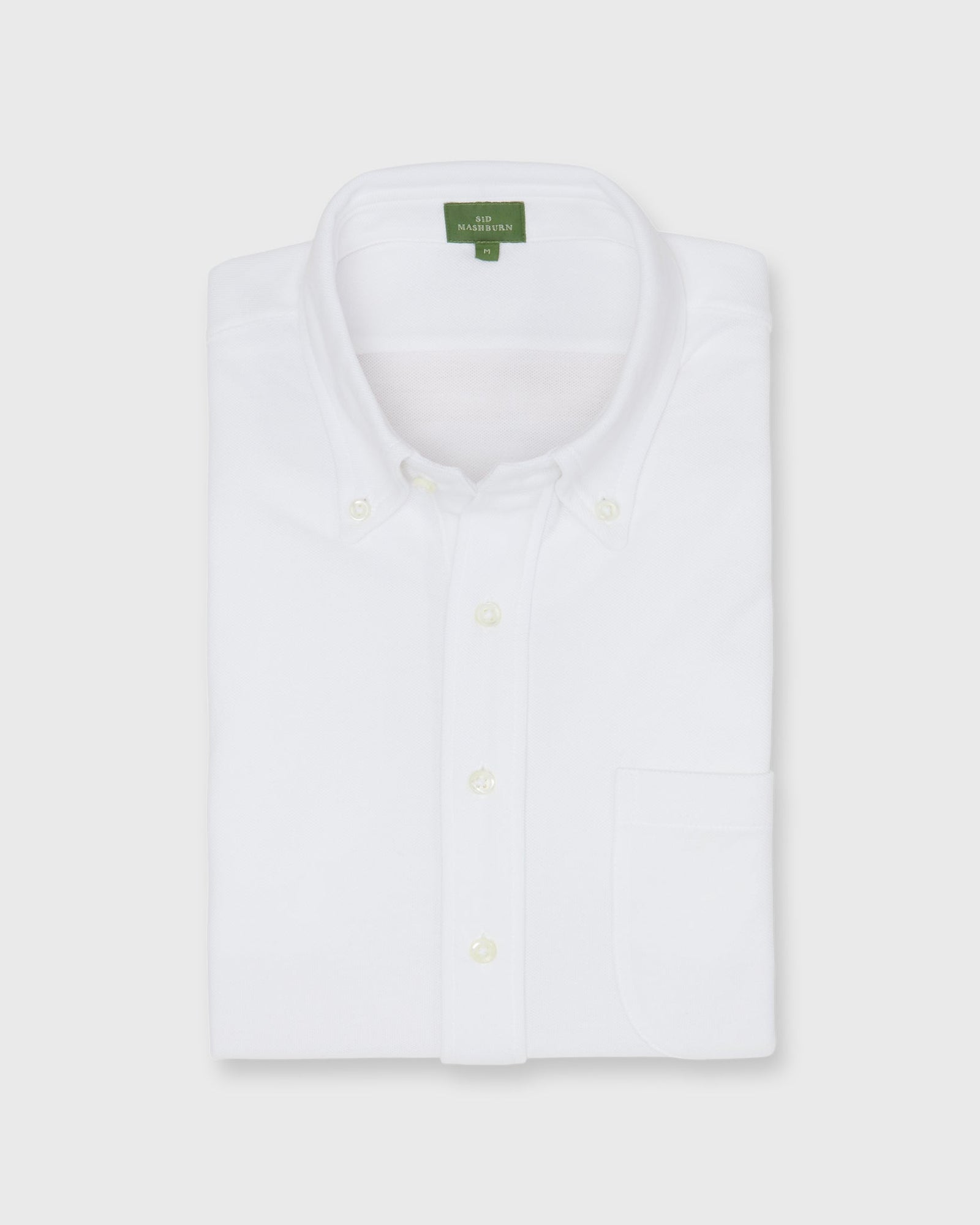 Knit Button Down Popover Shirt In Pima Pique