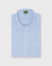 Knit Button Down Popover Shirt In Oxford Pima Pique