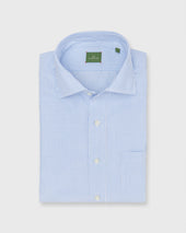 Otto Handmade Sport Shirt In White Bengal Stripe Cotolino