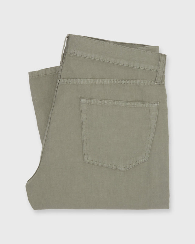 Slim Straight 5 Pocket Pant In Canapa Canvas