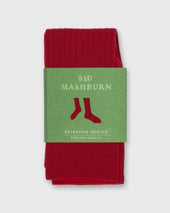 Trouser Dress Socks In Red Extra Fine Merino