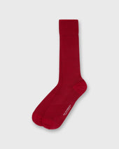 Trouser Dress Socks In Red Extra Fine Merino