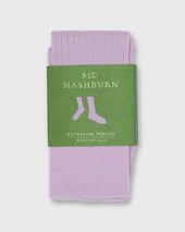 Over The Calf Dress Socks In Orchid Extra Fine Merino