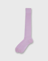 Over The Calf Dress Socks In Orchid Extra Fine Merino