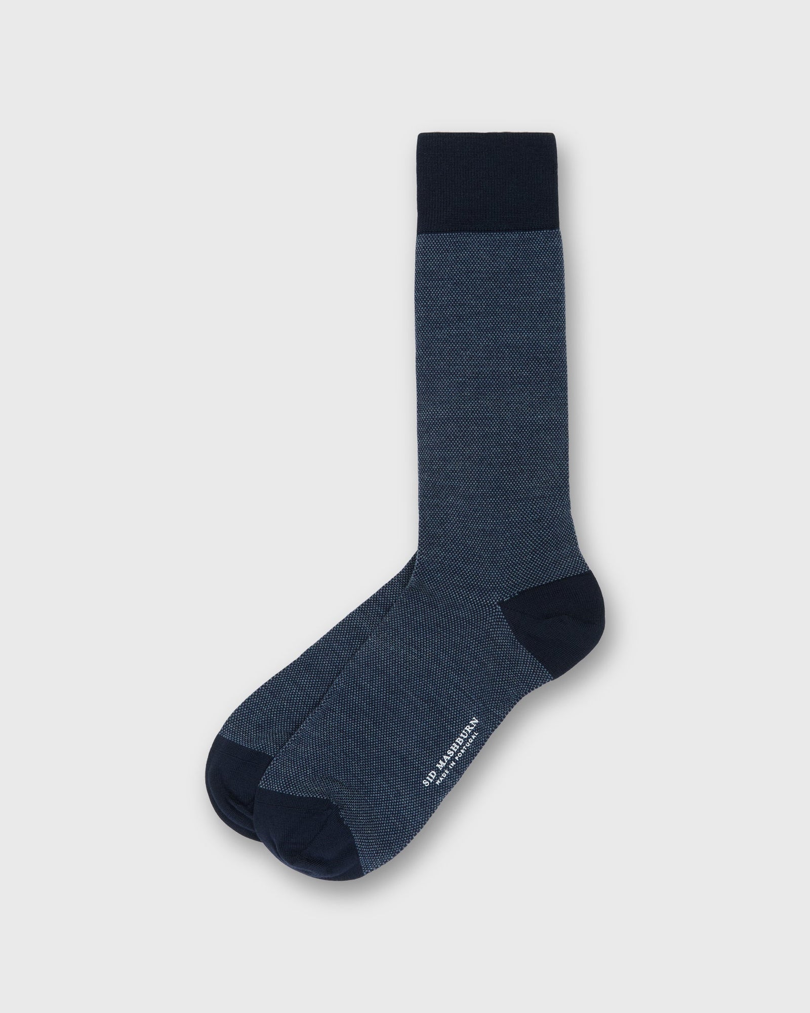 Birdseye Trouser Dress Socks In Extra Fine Merino