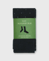 Over The Calf Dress Socks In Grey Dot Extra Fine Merino