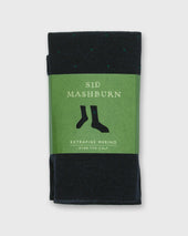 Over The Calf Dress Socks In Navy Dot Extra Fine Merino