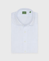 Spread Collar Sport Shirt In Large Graph Check Poplin
