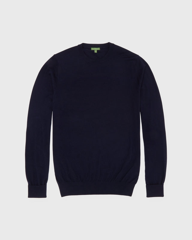Fine Gauge Crewneck Sweater In Escorial Wool