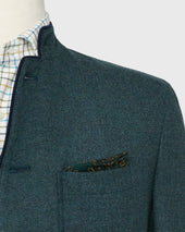 Tyrolean Jacket In Sea Wool Twill