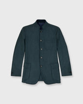 Tyrolean Jacket In Sea Wool Twill