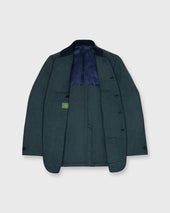 Tyrolean Jacket In Sea Wool Twill